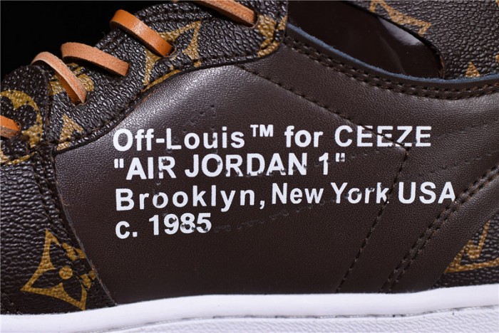 l**is V*t*n x ow x air jordan 1 customs mens aq0818-202