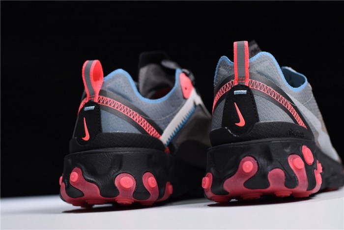 Nike React Element 87 Blue Chill Solar Red AQ1090-006