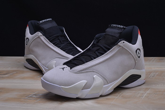 AIR JORDAN 14 RETRO "DESERT SAND" black/ white mens 487471-021