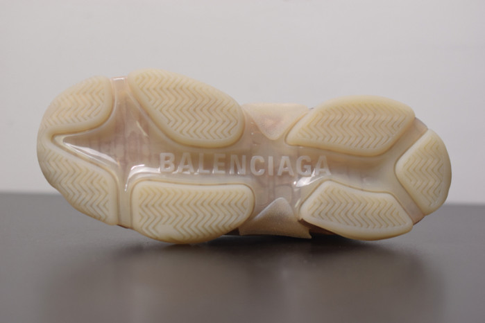 BL TRIPLE S TRAINERS CLEAR SOLE BLACK /BROWN/ RED 541624 W09O1 9000