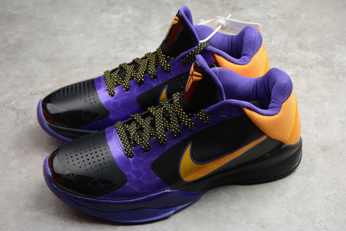 ZOOM KOBE 5 X LAKERS BLACK/DE SOL-VARSITY PURPLE 386430-071