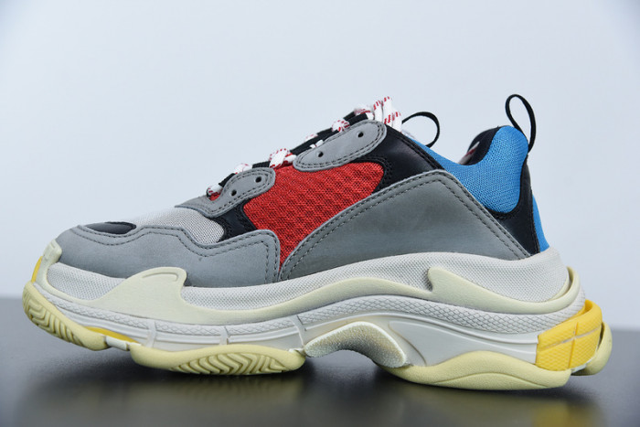 BL TRIPLE S TRAINERS CLEAR SOLE BLUE ADN RED 541624 W09O1 2120