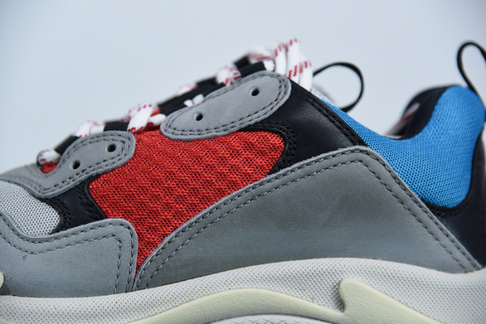 BL TRIPLE S TRAINERS CLEAR SOLE BLUE ADN RED 541624 W09O1 2120