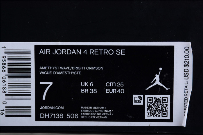 Air Jordan 4 "Amethyst Wave" DH7138-506