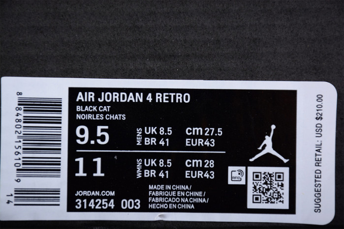 Air Jordan 4 Retro Oreo - 314254-003