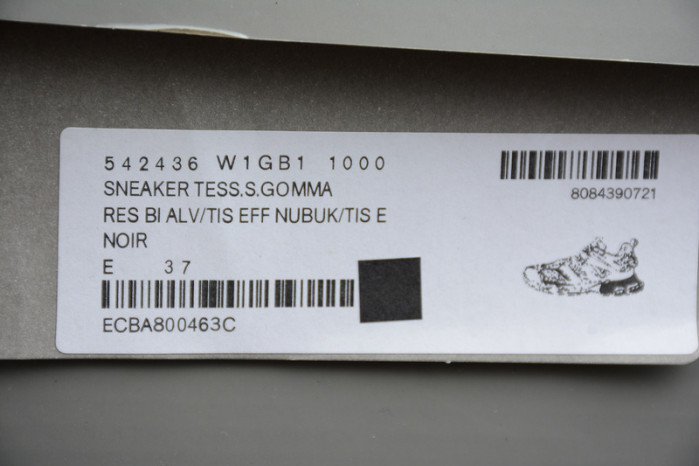 BC SNEAKER TESS.S.GOMMA MAILLE LIGHTED SOLE BLACK 555036 W1GB1