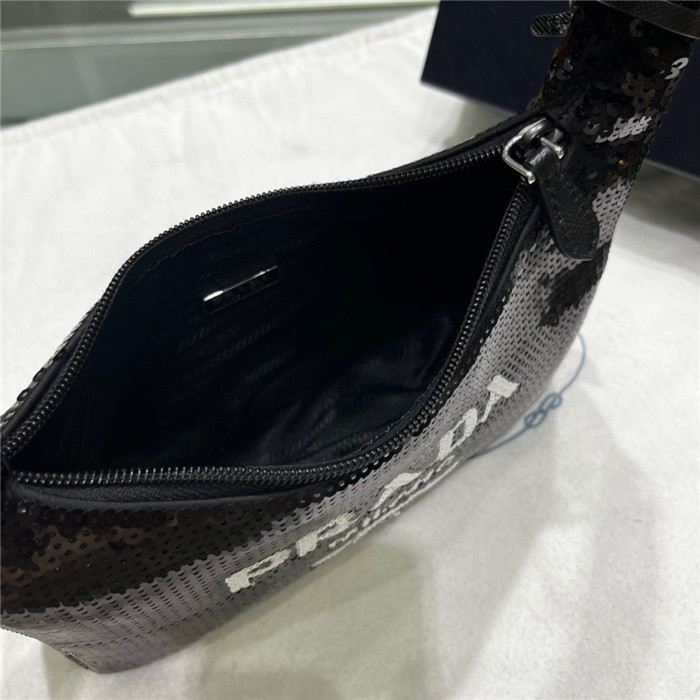 Pra*a 1n1419 nylon hobo bag-24*11*7cm