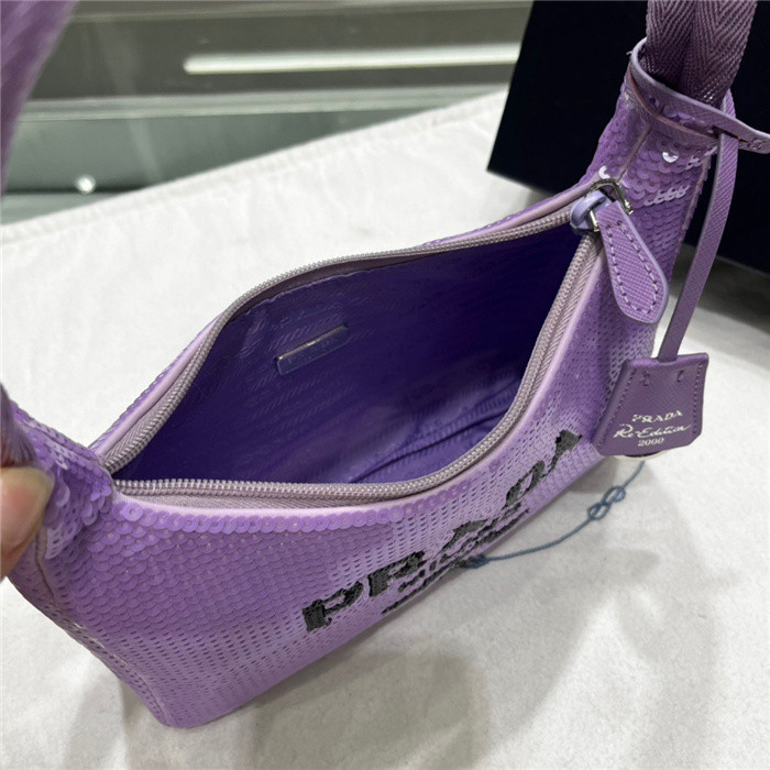 Pra*a 1n1419 nylon hobo bag-24*11*7cm