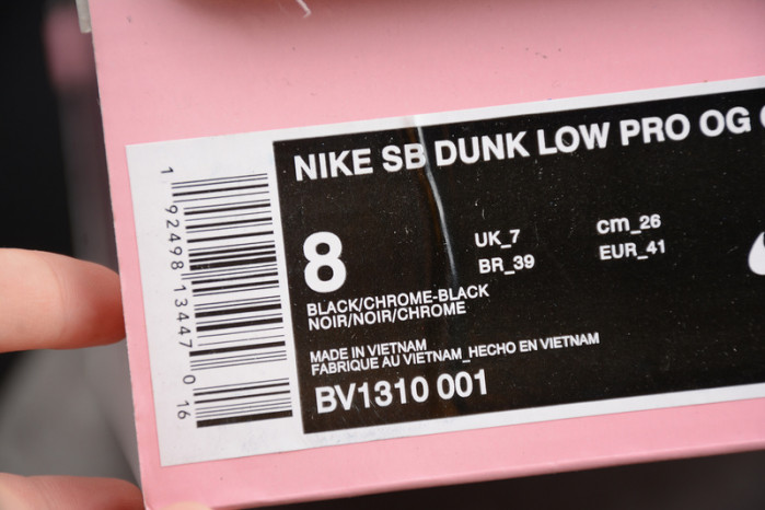 nike sb dunk low diamond S*pply co black diamond bv1310-001