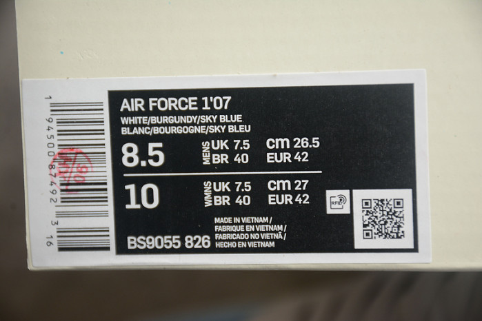 NIKE AIR FORCE SNEAKER BS9055 826