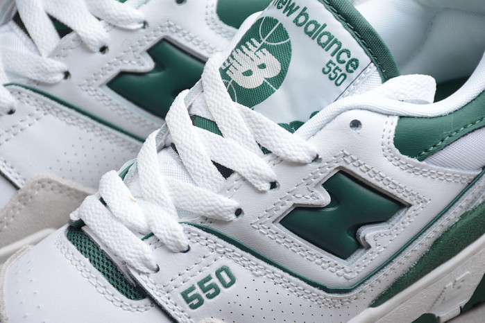 NEW BALANCE 550 WHITE GREEN BB550WT1