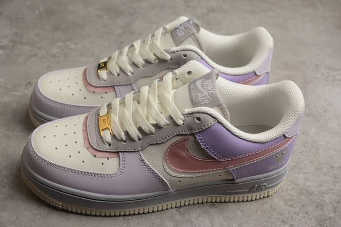 Nike Air Force 1 07 Beige Purple Grey CJ0304-016