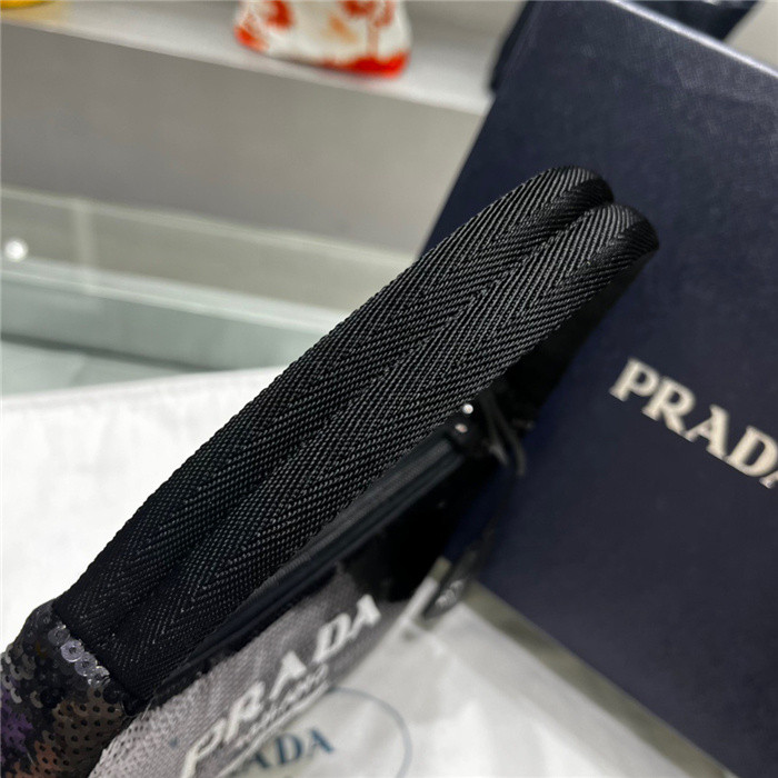 Pra*a 1n1419 nylon hobo bag-24*11*7cm