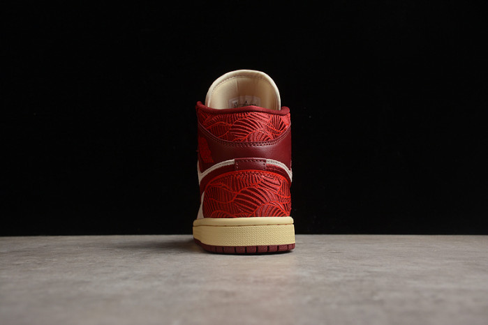 Air Jordan 1 Mid SE Tiki Leaf Team Red DZ2820-601