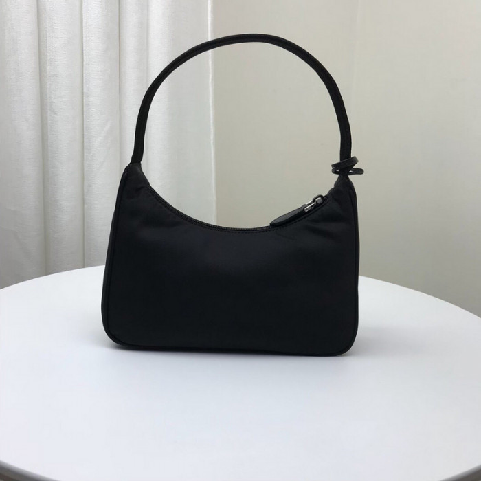 Pra*a 1n1419 nylon hobo bag-24*11*7cm