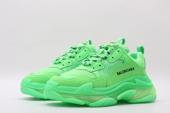 BL Triple S Neon Green - 541624 W09OL 3801