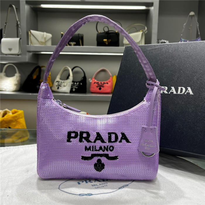 Pra*a 1n1419 nylon hobo bag-24*11*7cm