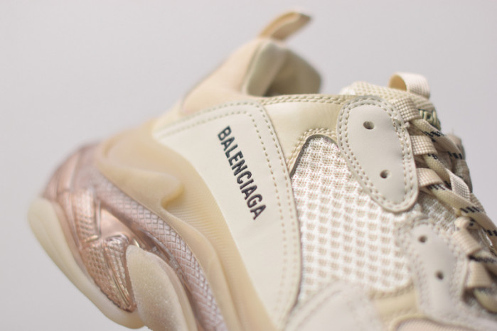 BL TRIPLE S TRAINERS CLEAR SOLE BLACK /BROWN/ RED 541624 W09O1 9000