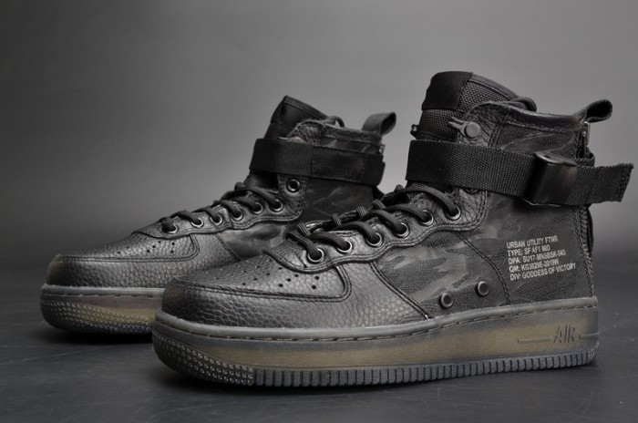 Nike Air Force 1 Mid “Tiger Camo” black mens AA7345-001
