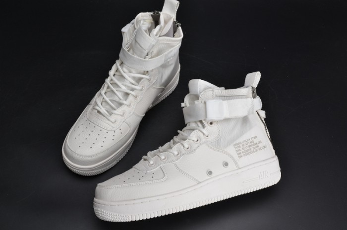Nike Air Force 1 Mid “Triple Ivory” white AA6655-100