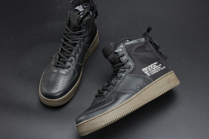 NIKE SF AIR FORCE 1 MID “HAZEL” BLACK 917753-002